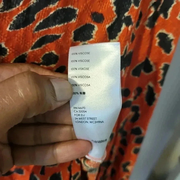 Free People Cest Moi Maxi Animal Print Top/Duster(XS)NWT - Picture 13 of 13
